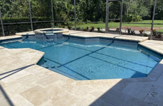 Travertine Installation-SoFlo Pool Decks and Pavers of Boynton Beach